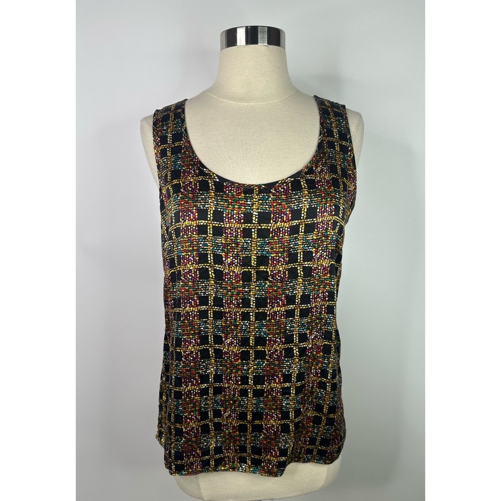 Talbots Silk Printed Shell Tank Top